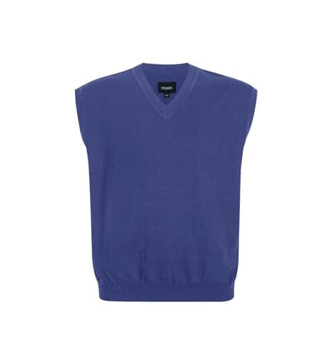 Krumba Men's Plus Size Oversized Sweater Vest V-Neck