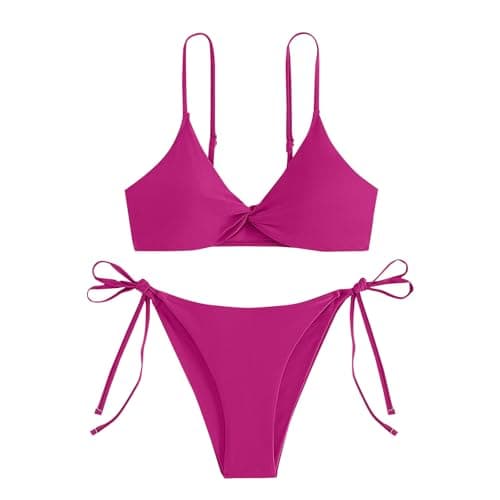 Cethrio Plus Size Sexy Backless Halter Bikini Sets