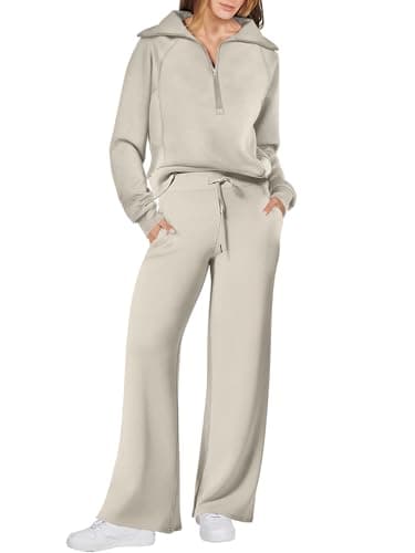 ANRABESS Women's Oversized Sweatshirt & Pants Fall Trendy Outfit 2025