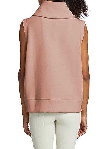 Ribbed Sleeveless Sweater Vest for Women - Pink