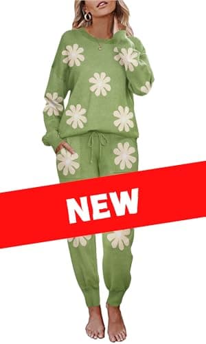 Ekouaer Women's Long Sleeve Pajama Set with Pockets S-XXL