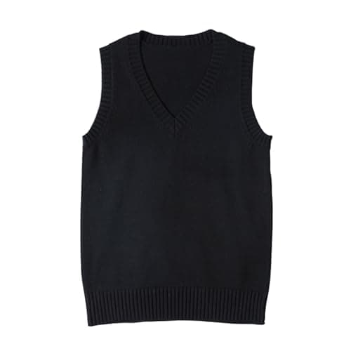 ZUEVI Women's Classic V-Neck Sleeveless Knit Vest