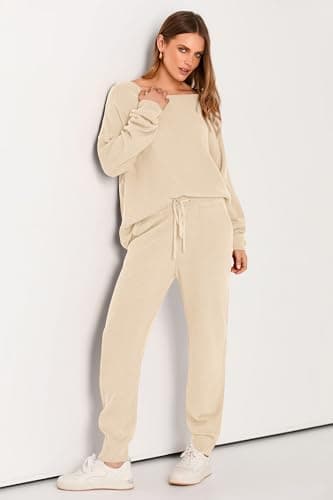 PRETTYGARDEN Women's Long Sleeve Pullover & Long Pants Tracksuit Set