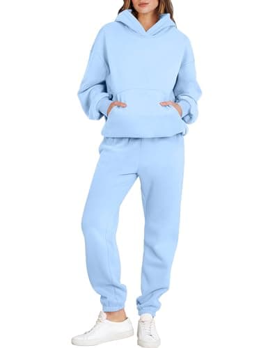 ANRABESS Women's Y2K Oversized Hoodie & Jogger Set Fall Lounge Sweatsuit