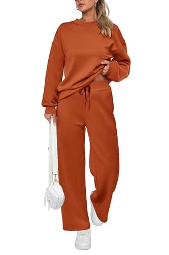 PRETTYGARDEN Women's 2025 Winter Long Sleeve Pullover & Pants Lounge Set