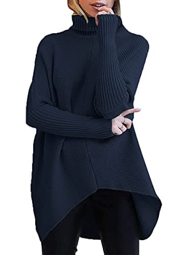 Oversized Turtleneck Batwing Sweater for Women - 2024 Fall Fashion