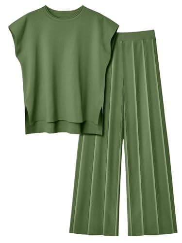 LILLUSORY Women's 2 Piece Spring Knit Tracksuit for Summer 2025
