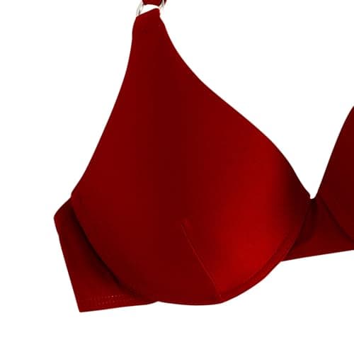 Cethrio Women's Cute Halter Tummy Control Bikini Swimsuit