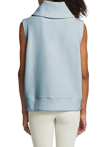 Viottiset Women's Ribbed Sleeveless Sweatshirt Vest for Fall