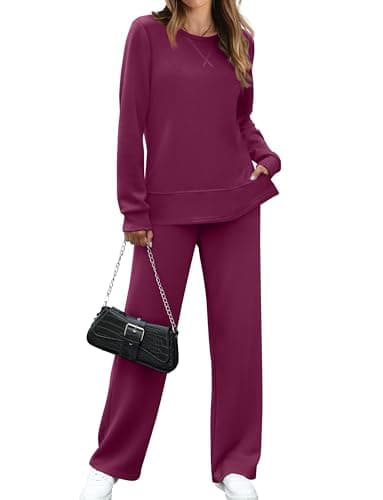 OFEEFAN Women's Travel Lounge Set - Wide Leg Tracksuit S-3XL