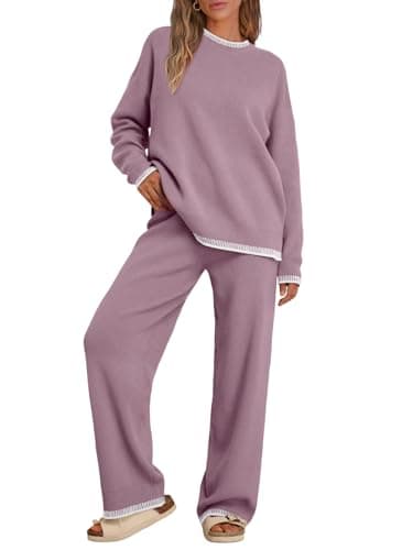 LILLUSORY Women's Matching Knit Lounge Sets