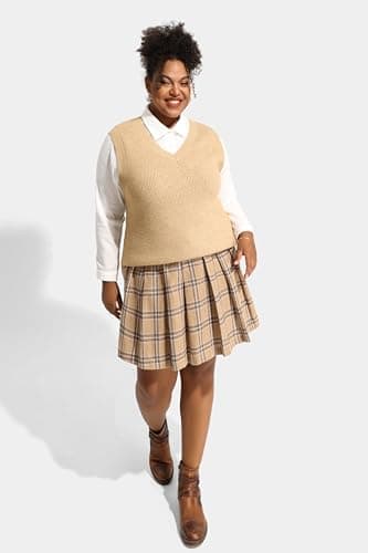 TIYOMI Plus Size Knitted Tank Tops XL-5XL