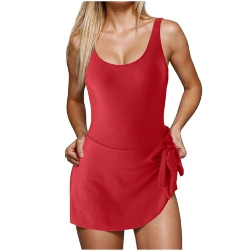 Modest Plus Size Cethrio Bathing Suit Halter String Dress & Boyshorts Bikini Sets