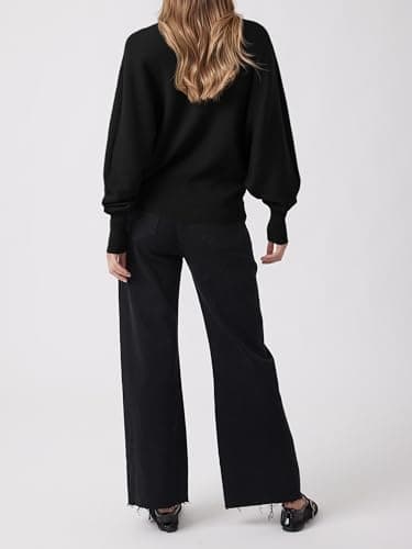 PRETTYGARDEN Fall 2024 Oversized Mock Neck Sweaters for Women