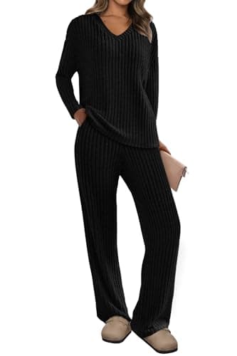 Women's Ribbed Knit Lounge Set