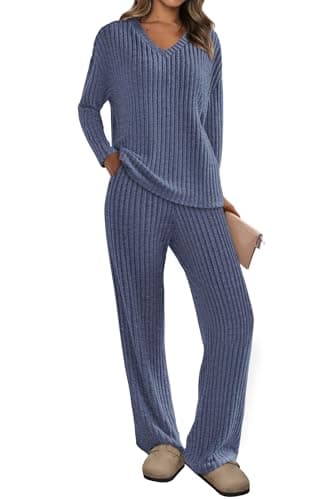Women's Ribbed Knit Lounge Set