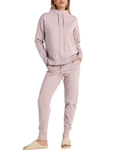 ANRABESS Women 2-Piece Cozy Turtleneck Sweater Set Pants 2024 Fall