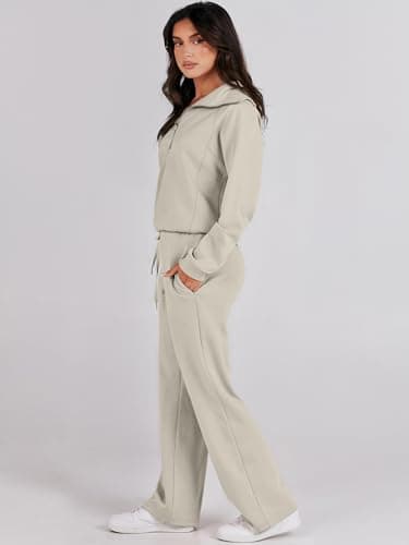 ANRABESS Women's Oversized Sweatshirt & Pants Fall Trendy Outfit 2025