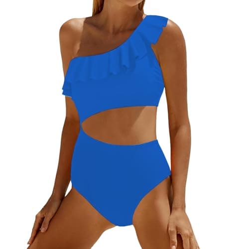 Women's Solid Color Tummy Control Monokini Swimsuit