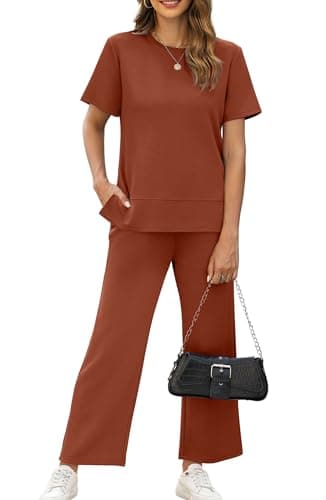 XIEERDUO Women's Comfortable 2-Piece Travel Outfit for Vacation and Airport Lounges S-3XL