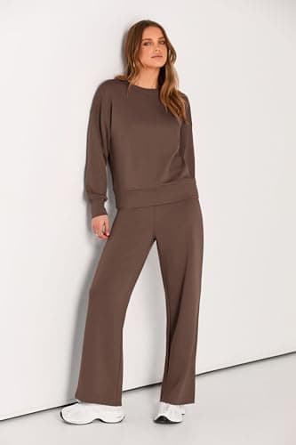 PRETTYGARDEN Women's 2025 Winter Long Sleeve Pullover & Pants Lounge Set