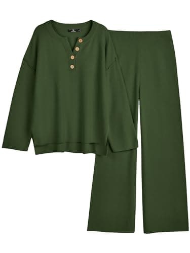 LILLUSORY Women's Oversized Slouchy 2-Piece Knit Lounge Set