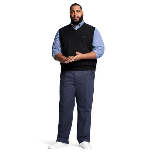 IZOD Men's Big and Tall Premium V-Neck Sweater Vest