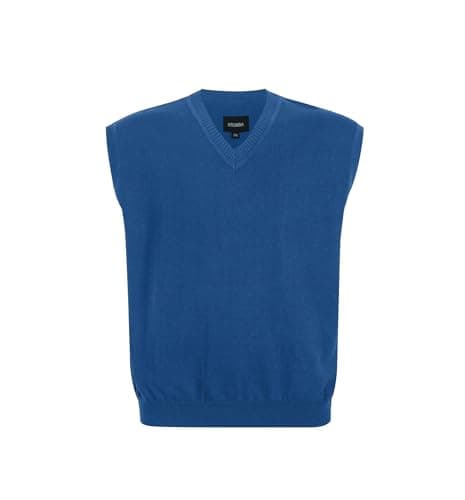 Krumba Men's Plus Size Oversized Sweater Vest V-Neck
