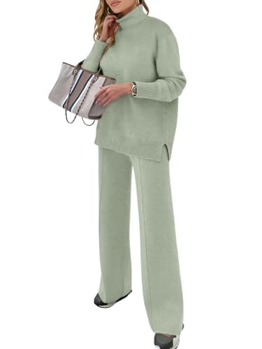ANRABESS Women's 2-Piece Fall Lounge Sweater Set