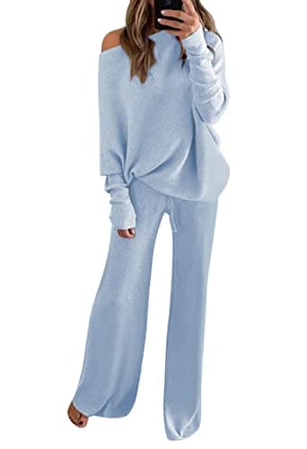 Women's 2-Piece Sweater Set and Wide Leg Pants