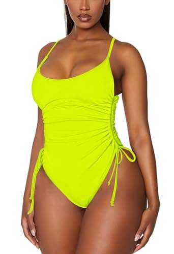 Viottiset Women's Ruched One Piece Swimsuit for Tummy Control
