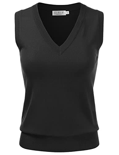 EIMIN Women's V-Neck Stretch Pullover Premium Sweater Vest Top (S-3X)