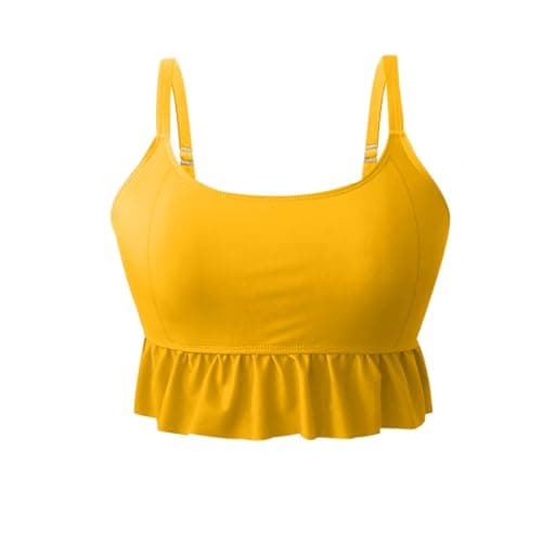 Cethrio High-Waisted Plus Size Pleated Swimsuits for Women