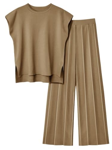 LILLUSORY Women's 2 Piece Spring Knit Tracksuit for Summer 2025