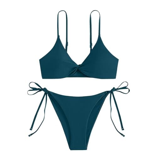 Cethrio Plus Size Sexy Backless Halter Bikini Sets