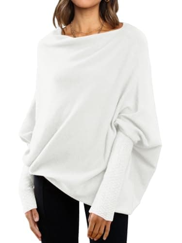 Women's Oversized Batwing Sweaters for Fall Fashion outfit