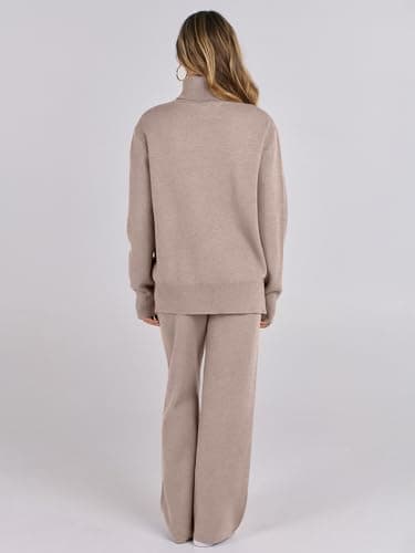 ANRABESS Women's 2-Piece Fall Lounge Sweater Set