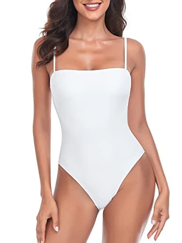 Women's Bandeau One Piece Swimsuits by RELLECIGA