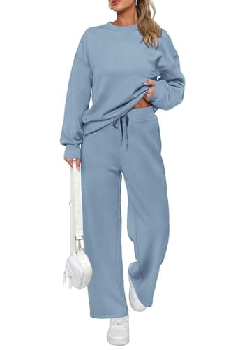 PRETTYGARDEN Women's 2025 Winter Long Sleeve Pullover & Pants Lounge Set