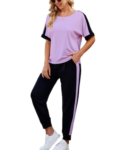 VIMPUNEC Woman Summer Casual Lounge Sets Soft Sweatsuits Trendy
