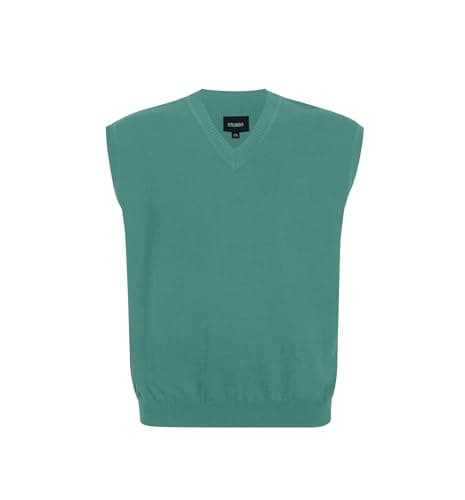 Krumba Men's Plus Size Oversized Sweater Vest V-Neck