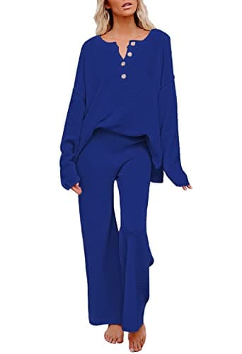 Viottiset Women's Sweater and Wide Leg Pants Loungewear Set