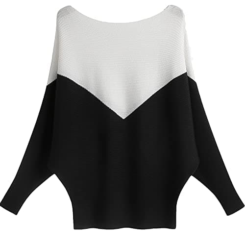 Women's Boat Neck Oversized Sweaters