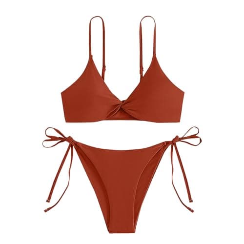 Cethrio Plus Size Sexy Backless Halter Bikini Sets