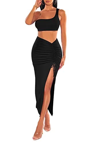 Viottiset Women's One Shoulder 3-Piece Swimsuit Set