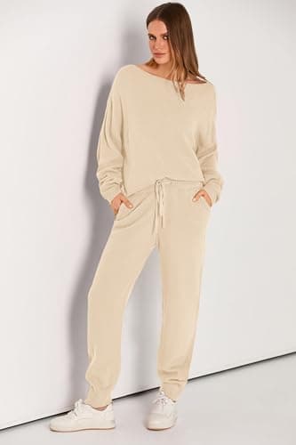 PRETTYGARDEN Women's Long Sleeve Pullover & Long Pants Tracksuit Set