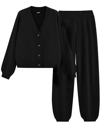 BTFBM Women Fall Knit Sweater & Cardigan Matching Lounge Set