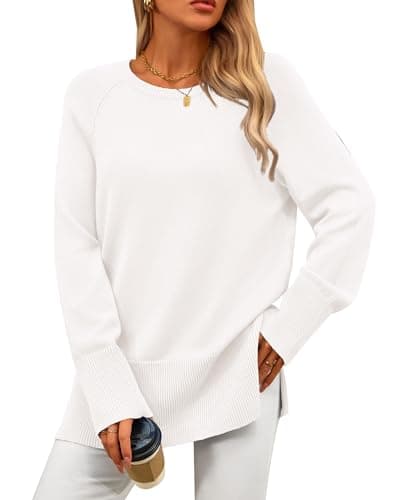 PRETTYGARDEN Women's Knit Long Sleeve Pullover Tunic Sweater