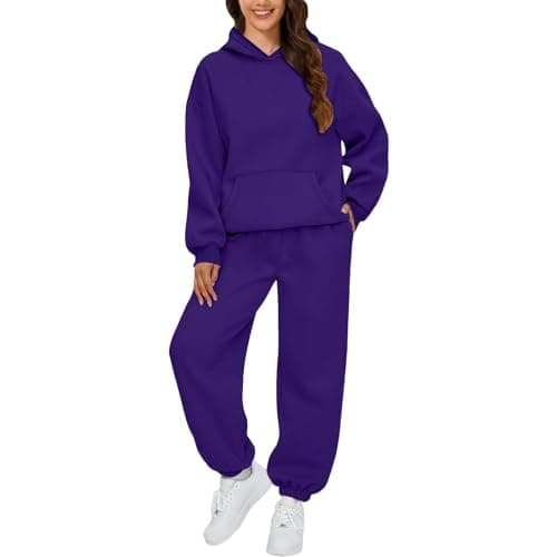 Oversized Long Sleeve Sweatsuit Sets for Women