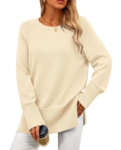 PRETTYGARDEN Women's Knit Long Sleeve Pullover Tunic Sweater